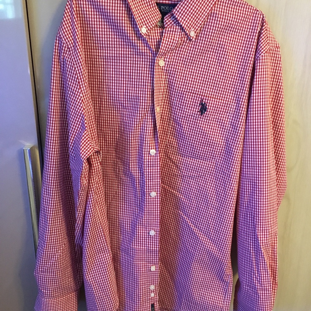 Button up long sleeve us polo